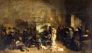Gustave Courbet The Artists Studio oil painting reproduction